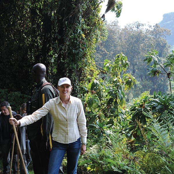 Editor's Note: From Florida with Love 2 Jamie deep in the bush of the Volcanoes National Park in Rwanda on a trek to see the mountain gorillas in 2010