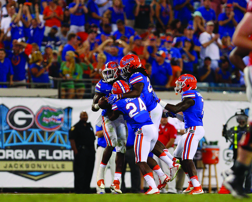 during the Gators' game against the Georgia Bulldogs 2015 at EverBank Field; Photography by Rachel Mowat