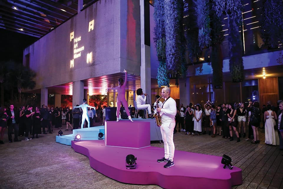 Flamingo's Guide to Miami Art Week 14 Peformance at PAMM party; Photography by PAMM