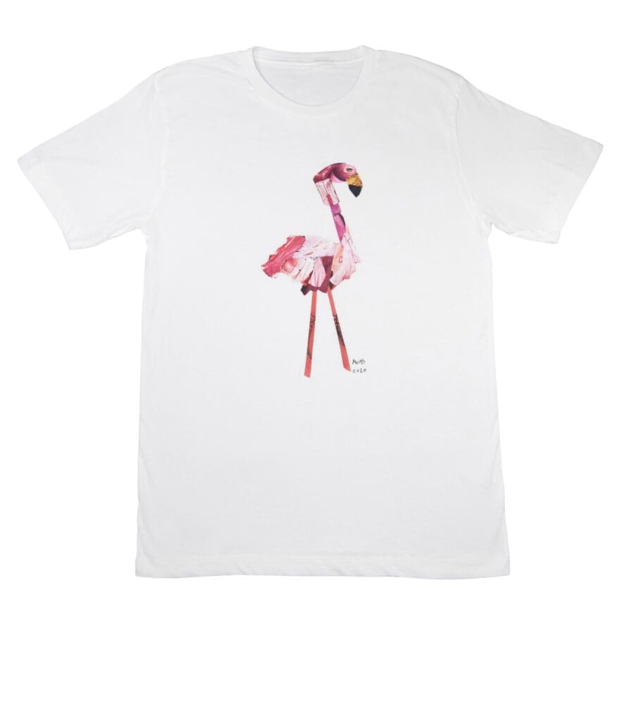 Flamingo shirt cropped GG
