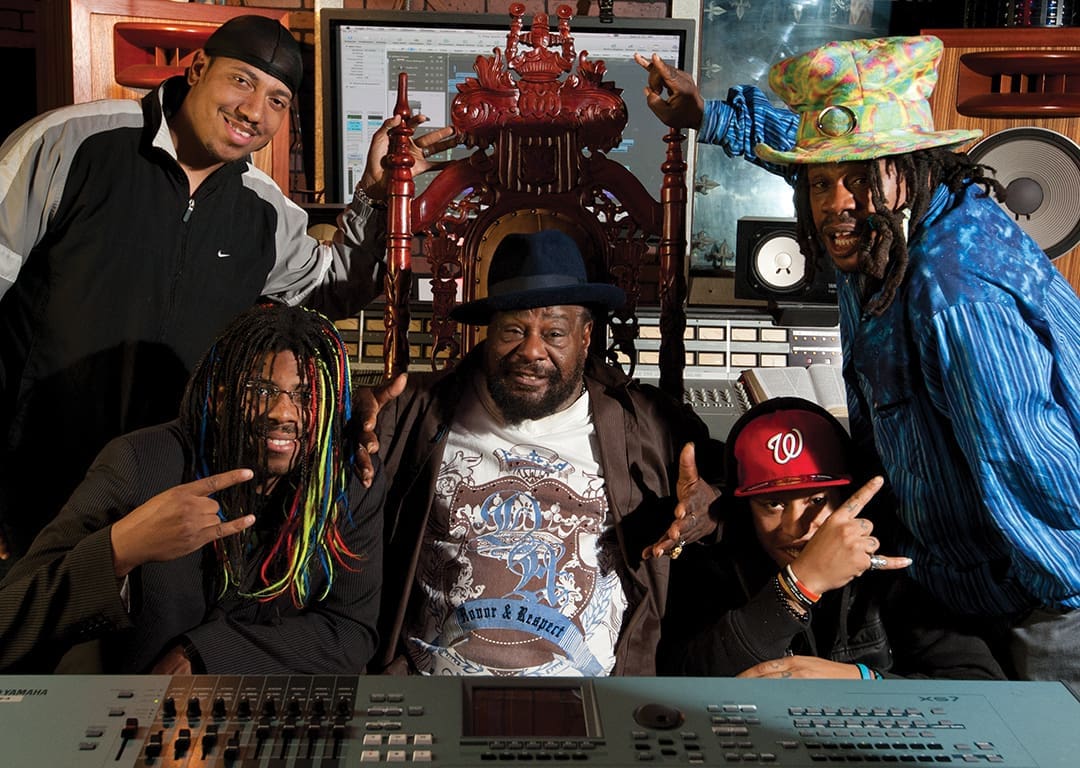 Bringing Back the Funk With P-Funk Legend George Clinton 10 Clinton in the studio with family and friends