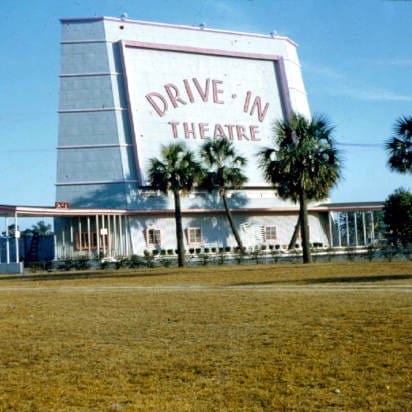 Drive in theater at Four Points in 1954 PC Dorothy Dodd and State Archives of Florida 1