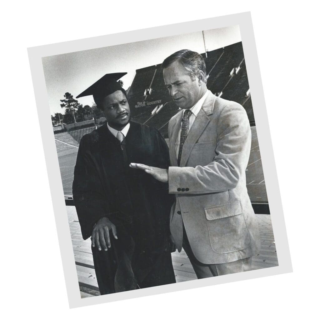 The Black Football Players Who Changed the Game Forever 6 Leonard George in a cap and gown at UF.