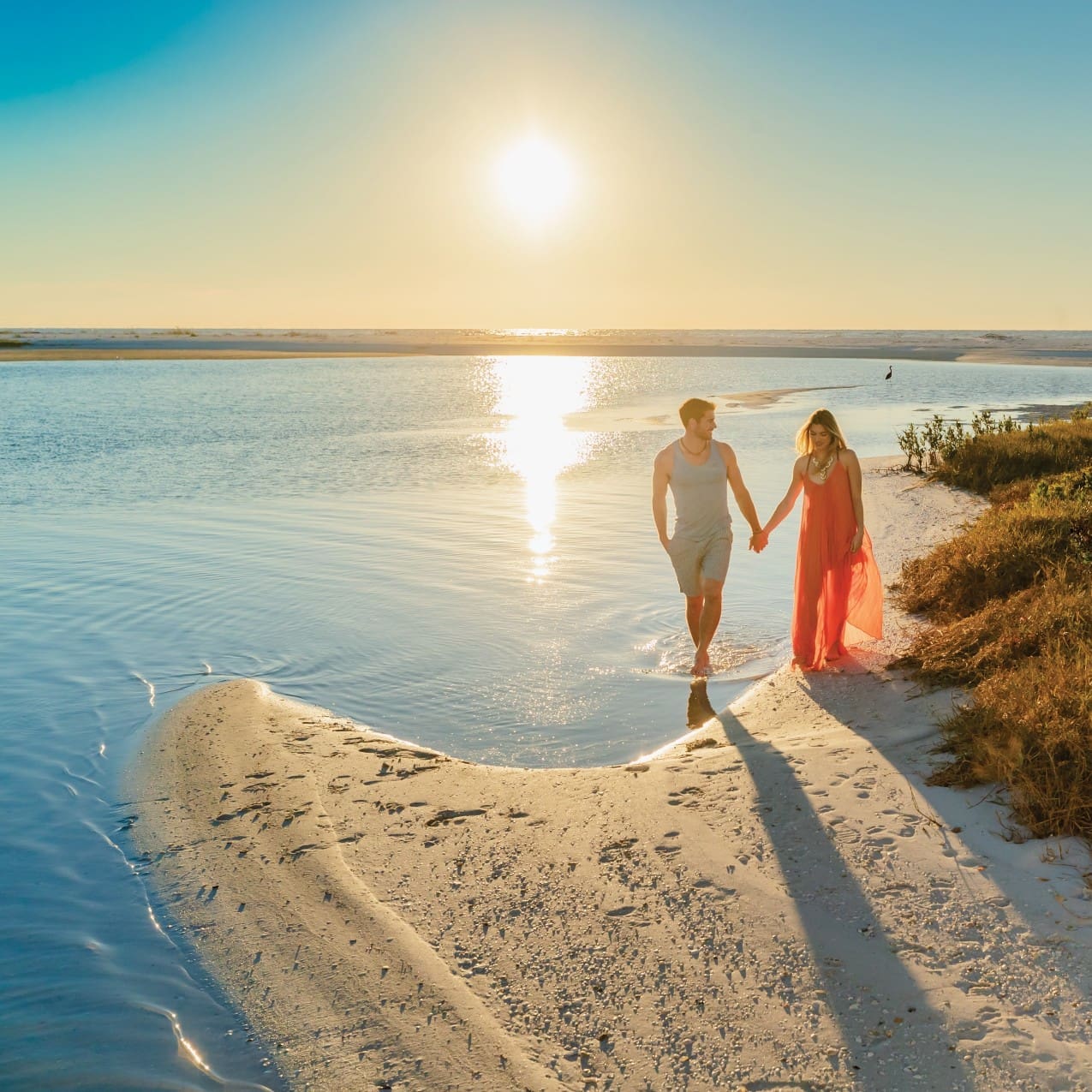 FEATIMAGE Millenial Couple Walking On Tigertail Beach