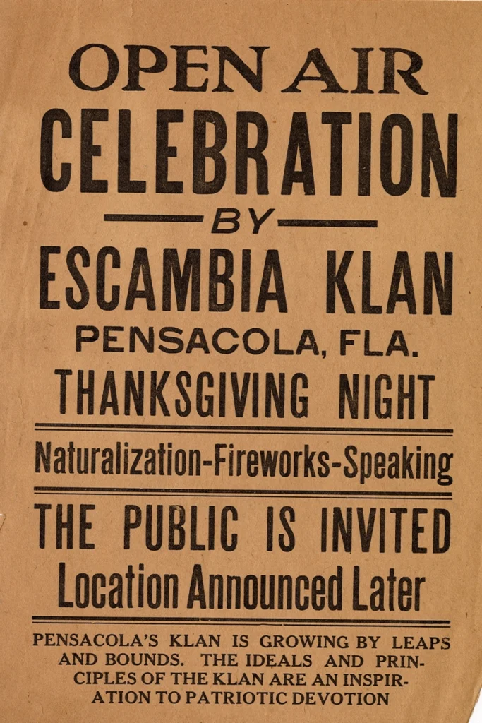A Tale of Two Toms and the Three K’s 6 Pensacola KKK flyer