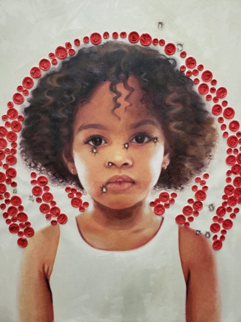 Tampa Artist Nneka Jones Tackles Heavy Topics with a Delicate Hand 2 Red Light Shooting Range scaled e1682015834247