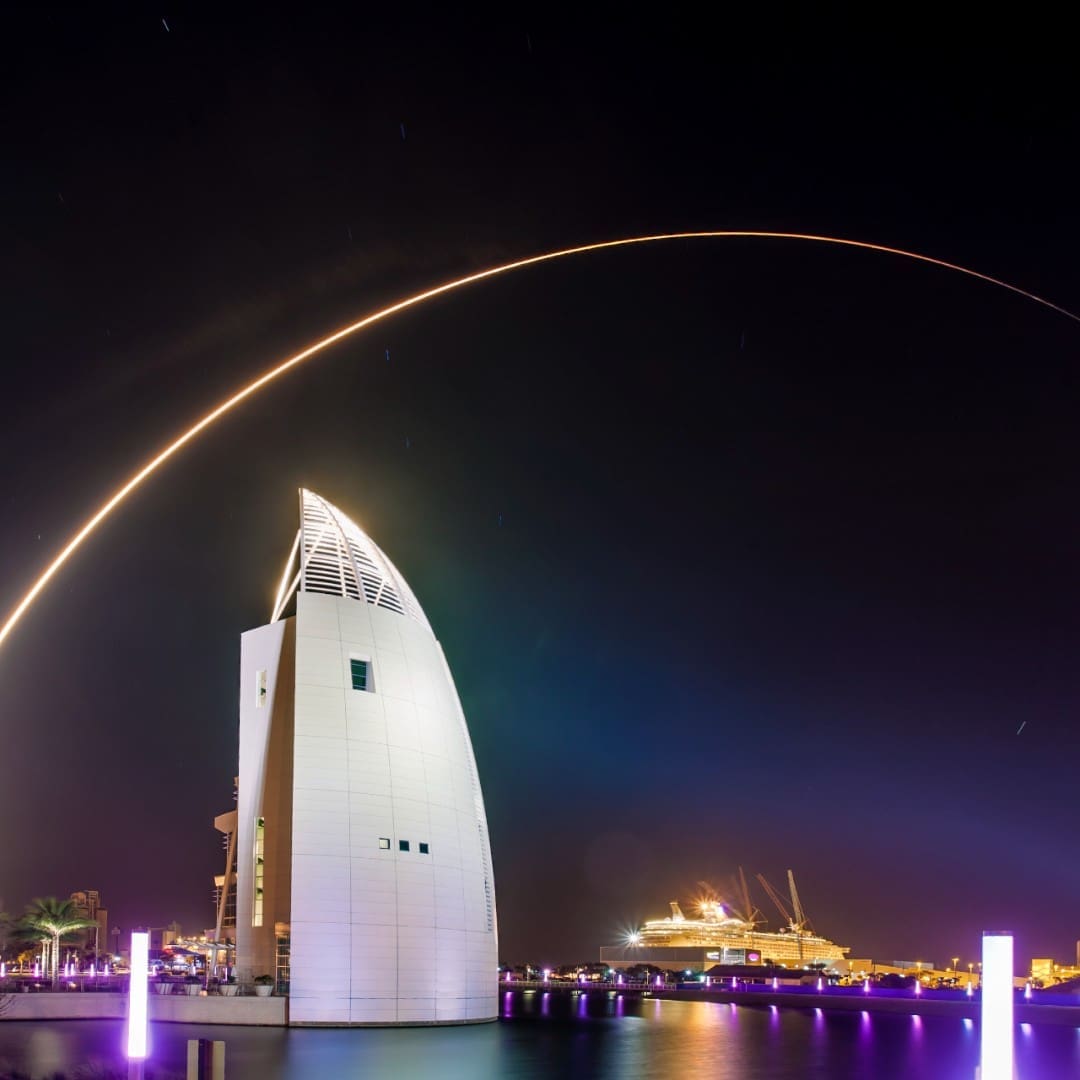 FEATIMAGE Night Launch from the Cove in Port Canaveral 021