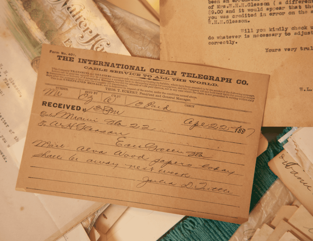 Julia Tuttle: The Mother of Miami 2 Telegram for Floridiana article