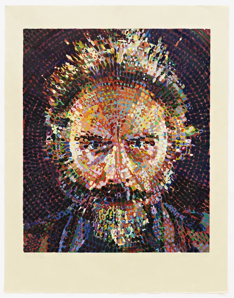 The Rollins Museum of Art's New Curators See Things From a Different Perspective 2 Lucas by Chuck Close at the Rollins Museum of Art