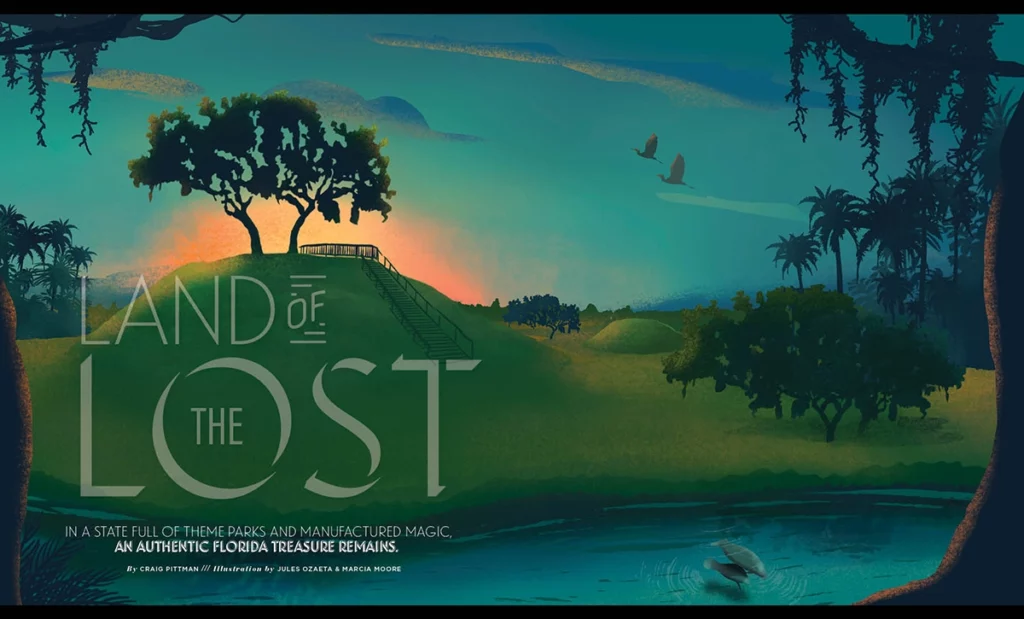 An illustration of the Crystal River Archaeological State Park
