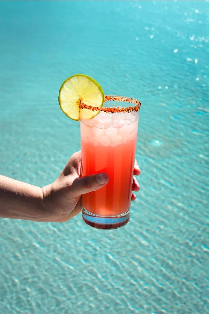 try spicy SipMargs in this spicy grapefruit margarita from Palm Tree Club Miami