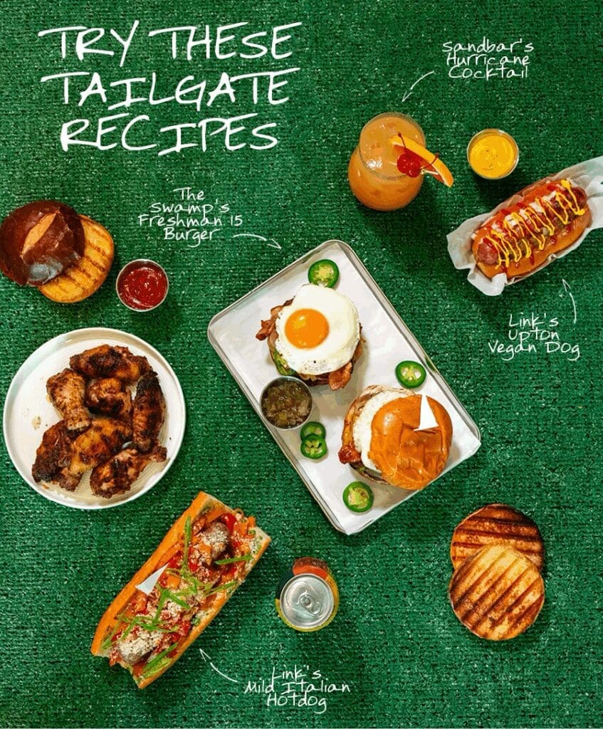 5 Tailgate Recipes for Game Day 1 Tailgate Recipe Graphic w Script copy