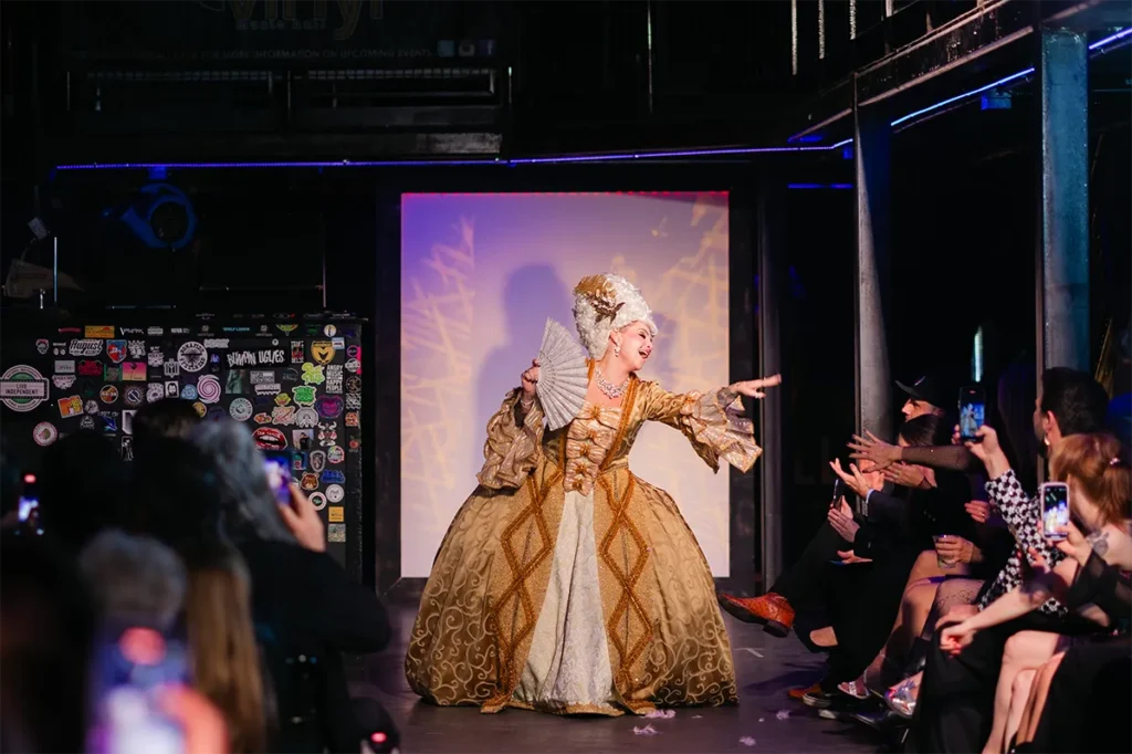 A fashion runway show.