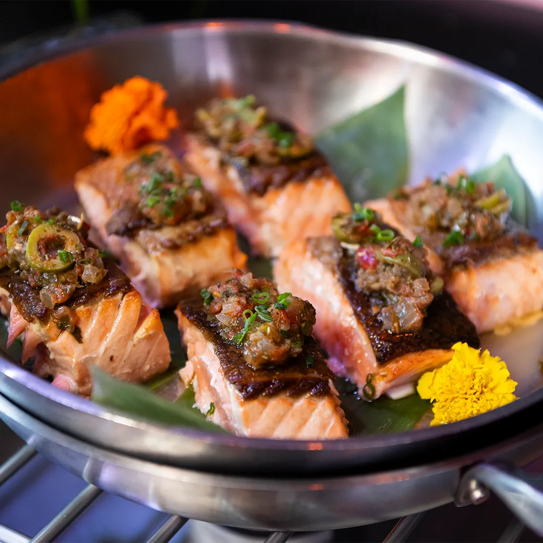 With Messi’s Arrival Comes a Gourmet Upgrade to Stadium Food at Inter Miami's Chase Stadium 5 A colorful seafood dish.