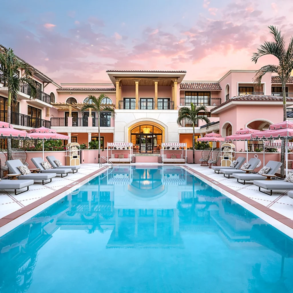Pretty in Pink: Palm Beach's Palm House is About to Turn One 2 Palm House pool