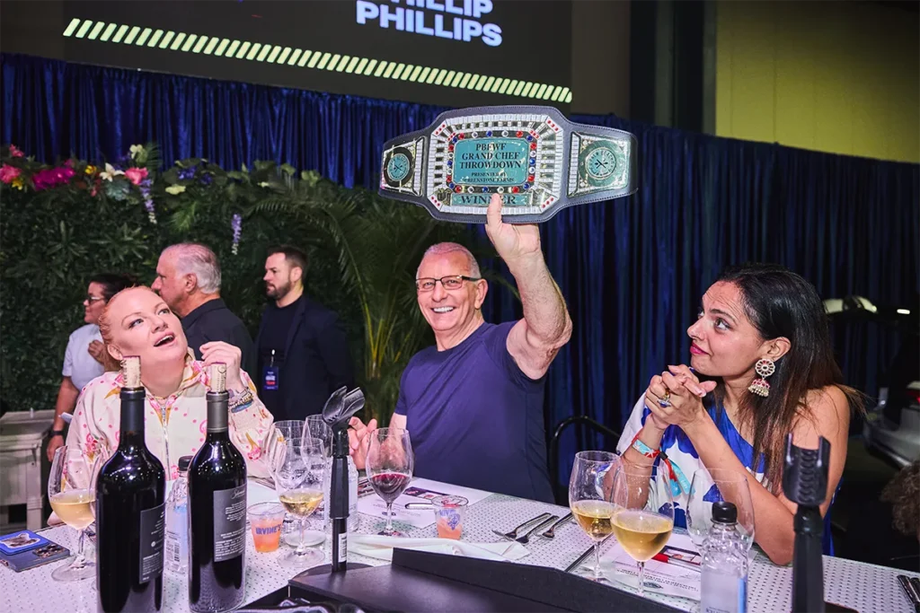Chefs Tiffani Faison, Robert Irvine and Maneet Chauhan at the Festival.