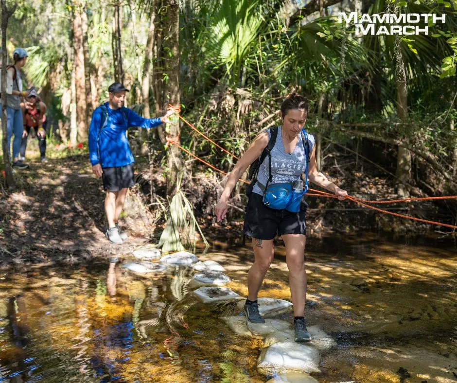 Hikers at the Mammoth March.