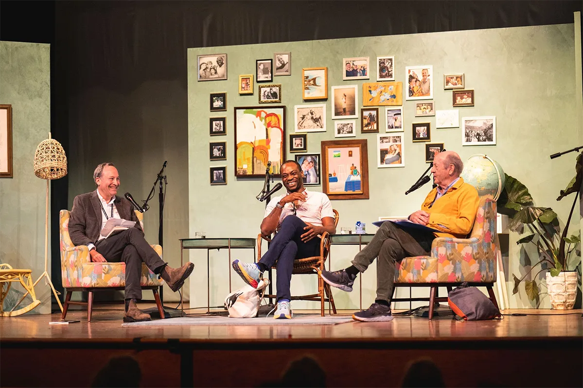 Writers Jeffrey Brown, Rowan Ricardo Phillips and Billy Collins.