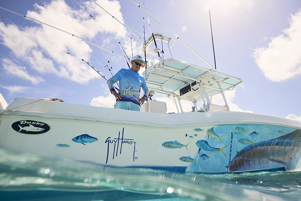 Guy Harvey On His Legacy and New Documentary 3 Guy Harvey on boat