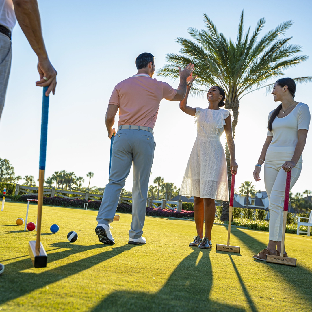 A croquet match at the Ponte Vedra Club.