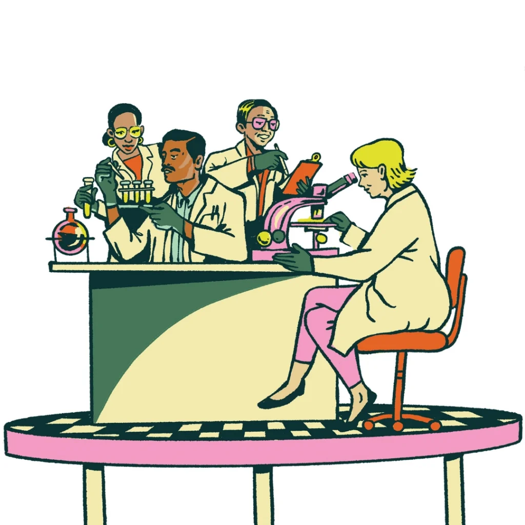 Tallahassee's MagLab Did It Again 9 an illustration of scientists at work