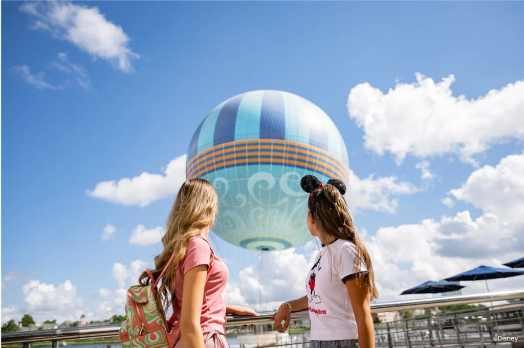 Disney Springs Theme Park: Naturally Different 1 Balloon above Disney Springs