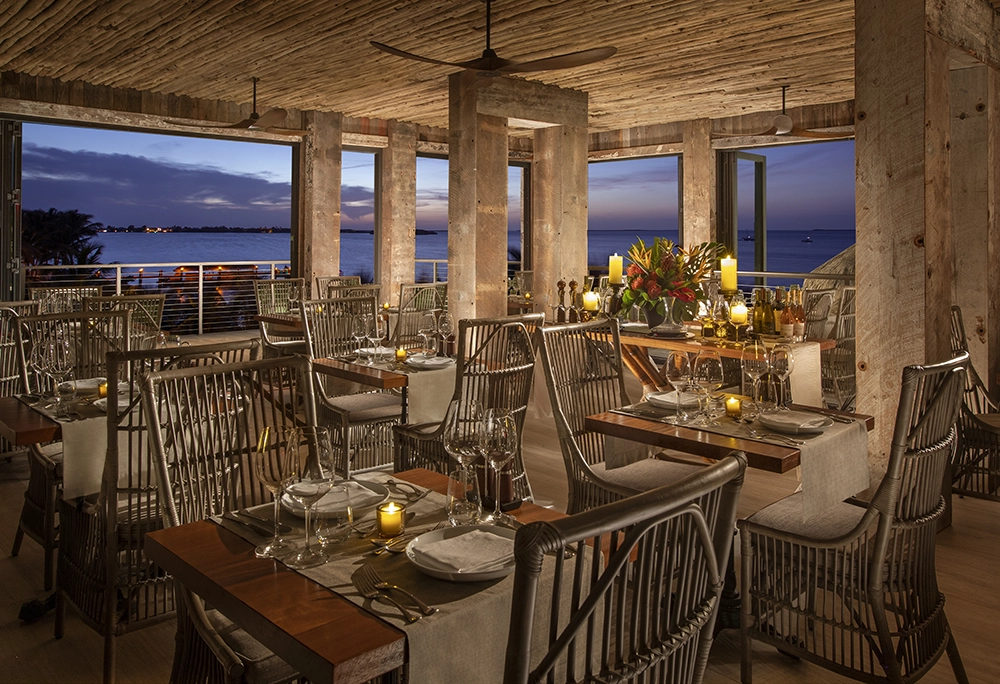 restaurant at Bungalows Key Largo