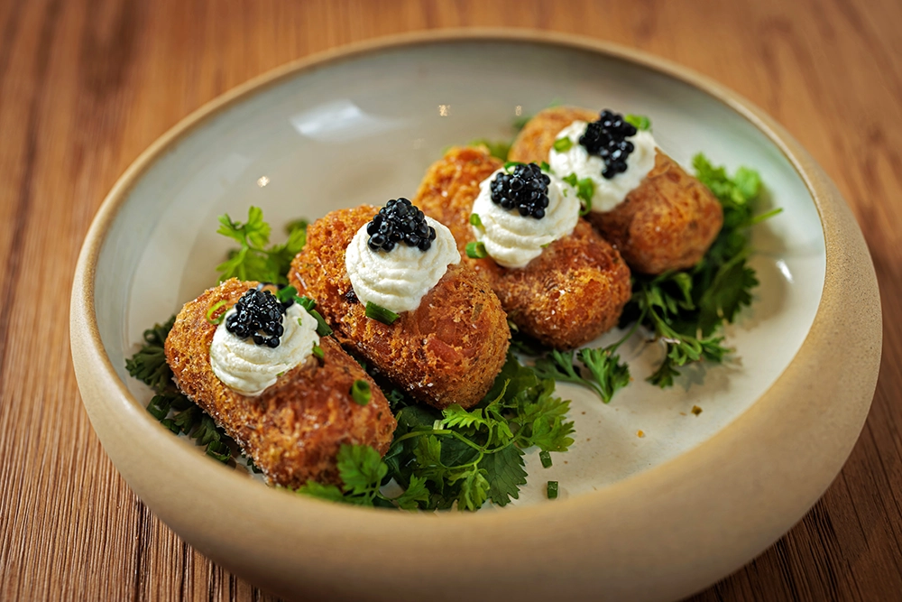 caviar tater tots