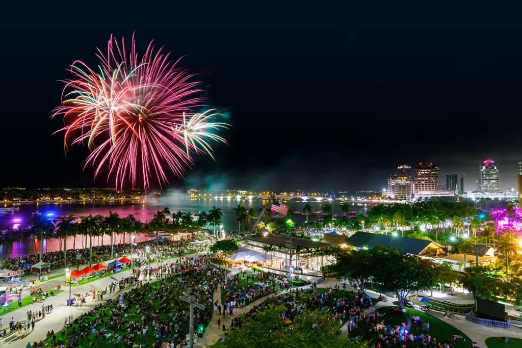 What to do this July in Florida 7 Fireworks over West Palm Beach.