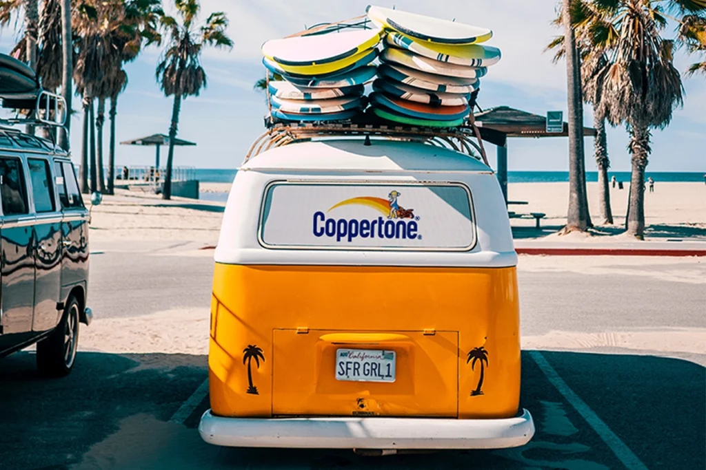 In the 1960s, Every Shade of Summer Was a Coppertone 2 Coppertone van in summer